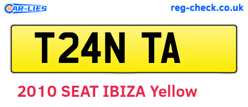 T24NTA are the vehicle registration plates.