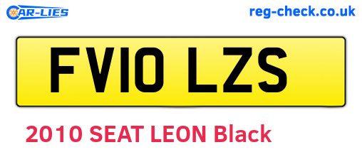 FV10LZS are the vehicle registration plates.