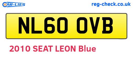 NL60OVB are the vehicle registration plates.