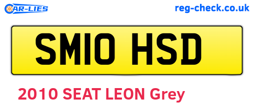 SM10HSD are the vehicle registration plates.