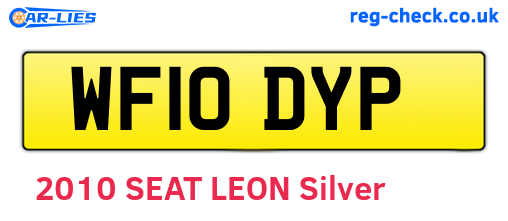 WF10DYP are the vehicle registration plates.