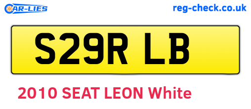 S29RLB are the vehicle registration plates.