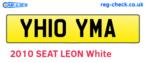 YH10YMA are the vehicle registration plates.