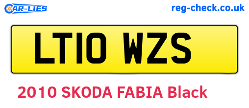 LT10WZS are the vehicle registration plates.