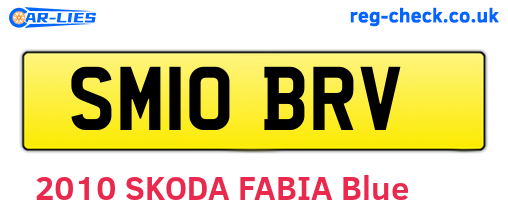 SM10BRV are the vehicle registration plates.