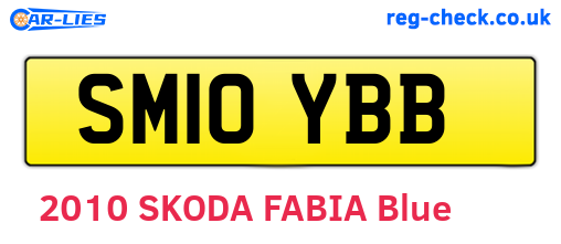 SM10YBB are the vehicle registration plates.