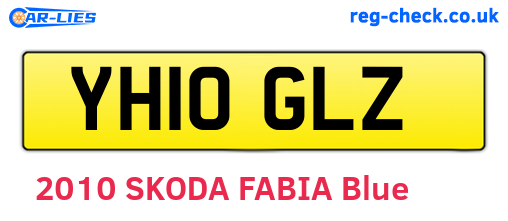 YH10GLZ are the vehicle registration plates.