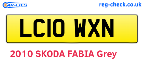 LC10WXN are the vehicle registration plates.