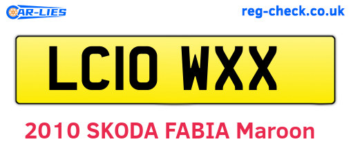 LC10WXX are the vehicle registration plates.
