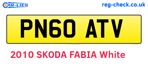 PN60ATV are the vehicle registration plates.