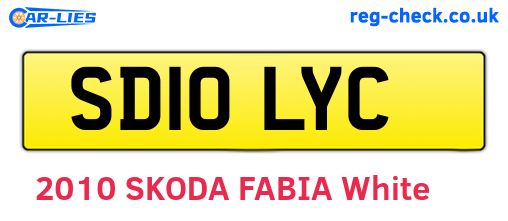 SD10LYC are the vehicle registration plates.