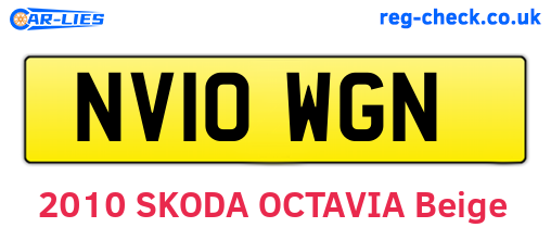 NV10WGN are the vehicle registration plates.