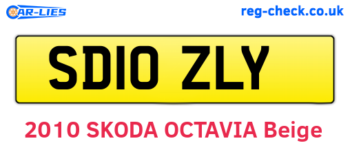 SD10ZLY are the vehicle registration plates.