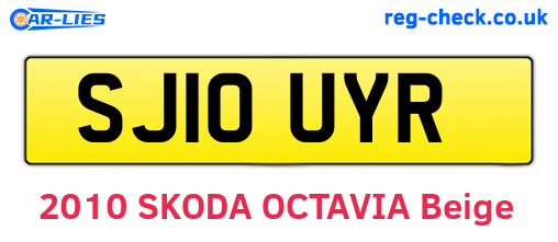 SJ10UYR are the vehicle registration plates.