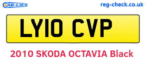 LY10CVP are the vehicle registration plates.
