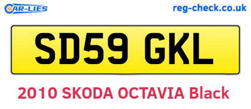 SD59GKL are the vehicle registration plates.