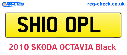 SH10OPL are the vehicle registration plates.