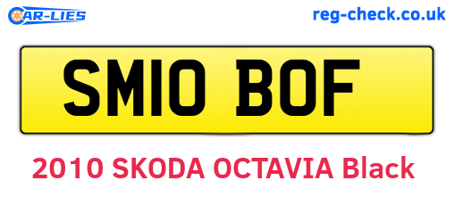 SM10BOF are the vehicle registration plates.