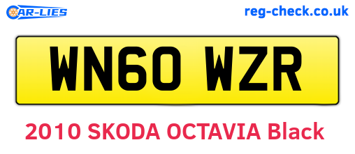 WN60WZR are the vehicle registration plates.