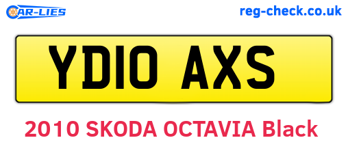 YD10AXS are the vehicle registration plates.
