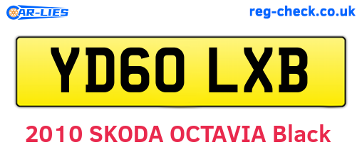 YD60LXB are the vehicle registration plates.