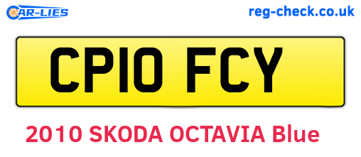 CP10FCY are the vehicle registration plates.