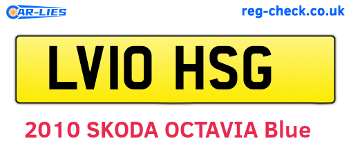 LV10HSG are the vehicle registration plates.