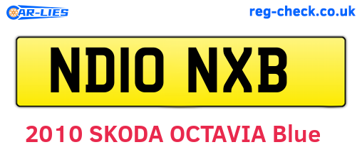 ND10NXB are the vehicle registration plates.