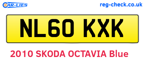 NL60KXK are the vehicle registration plates.
