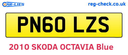 PN60LZS are the vehicle registration plates.