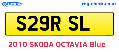 S29RSL are the vehicle registration plates.