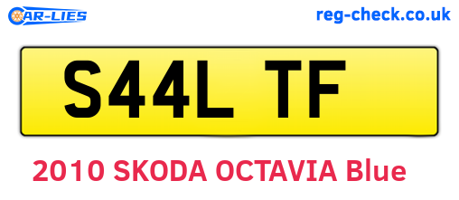 S44LTF are the vehicle registration plates.