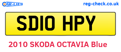 SD10HPY are the vehicle registration plates.