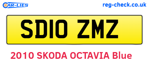 SD10ZMZ are the vehicle registration plates.