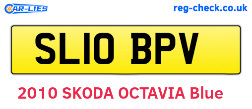 SL10BPV are the vehicle registration plates.