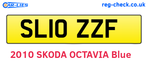 SL10ZZF are the vehicle registration plates.