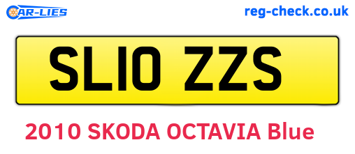 SL10ZZS are the vehicle registration plates.