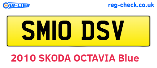 SM10DSV are the vehicle registration plates.