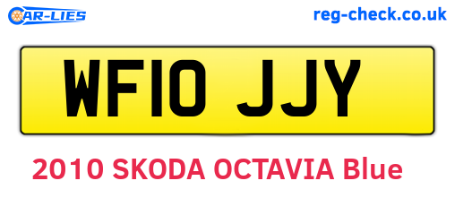 WF10JJY are the vehicle registration plates.