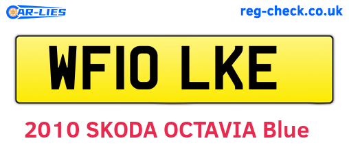 WF10LKE are the vehicle registration plates.
