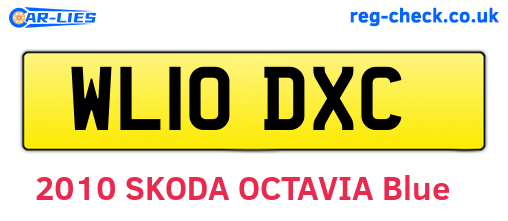 WL10DXC are the vehicle registration plates.