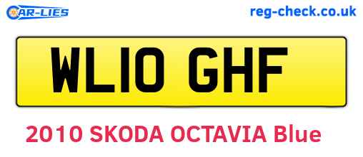 WL10GHF are the vehicle registration plates.