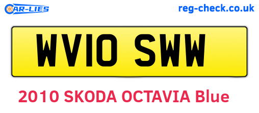 WV10SWW are the vehicle registration plates.