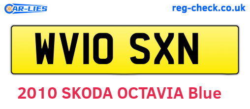 WV10SXN are the vehicle registration plates.