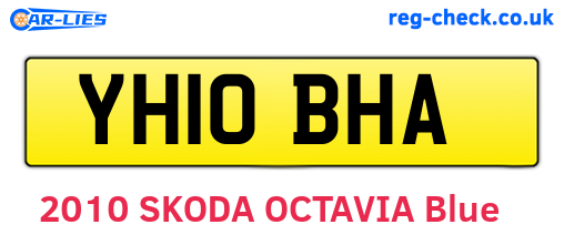 YH10BHA are the vehicle registration plates.