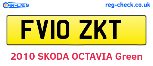 FV10ZKT are the vehicle registration plates.