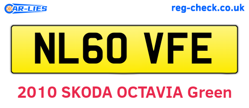 NL60VFE are the vehicle registration plates.