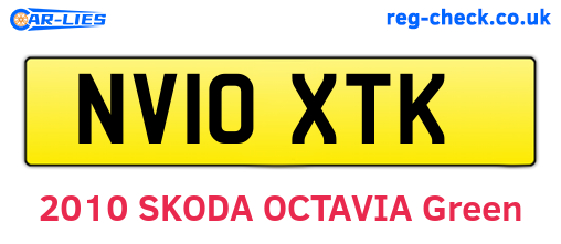 NV10XTK are the vehicle registration plates.