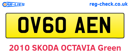 OV60AEN are the vehicle registration plates.