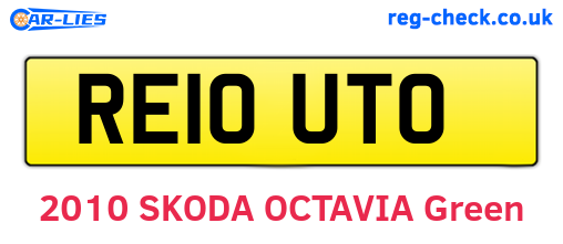 RE10UTO are the vehicle registration plates.